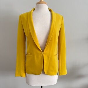 Rag & Bone Structured Unlined Casual Blazer Mustard Yellow